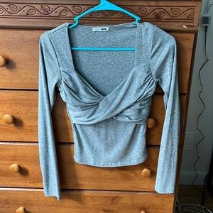 Fashion Nova Gray long sleeve